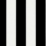 Sample of Sunbrella Yacht Stripe Black YAC 3740 European Collection Upholstery Fabric