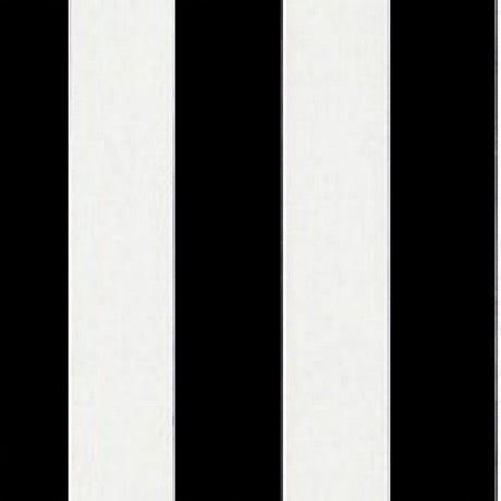 Sample of Sunbrella Yacht Stripe Black YAC 3740 European Collection Upholstery Fabric
