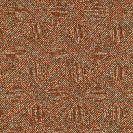Sample of Tempotest Home Cortile Terracotta 52009-8 Pillars Collection Upholstery Fabric