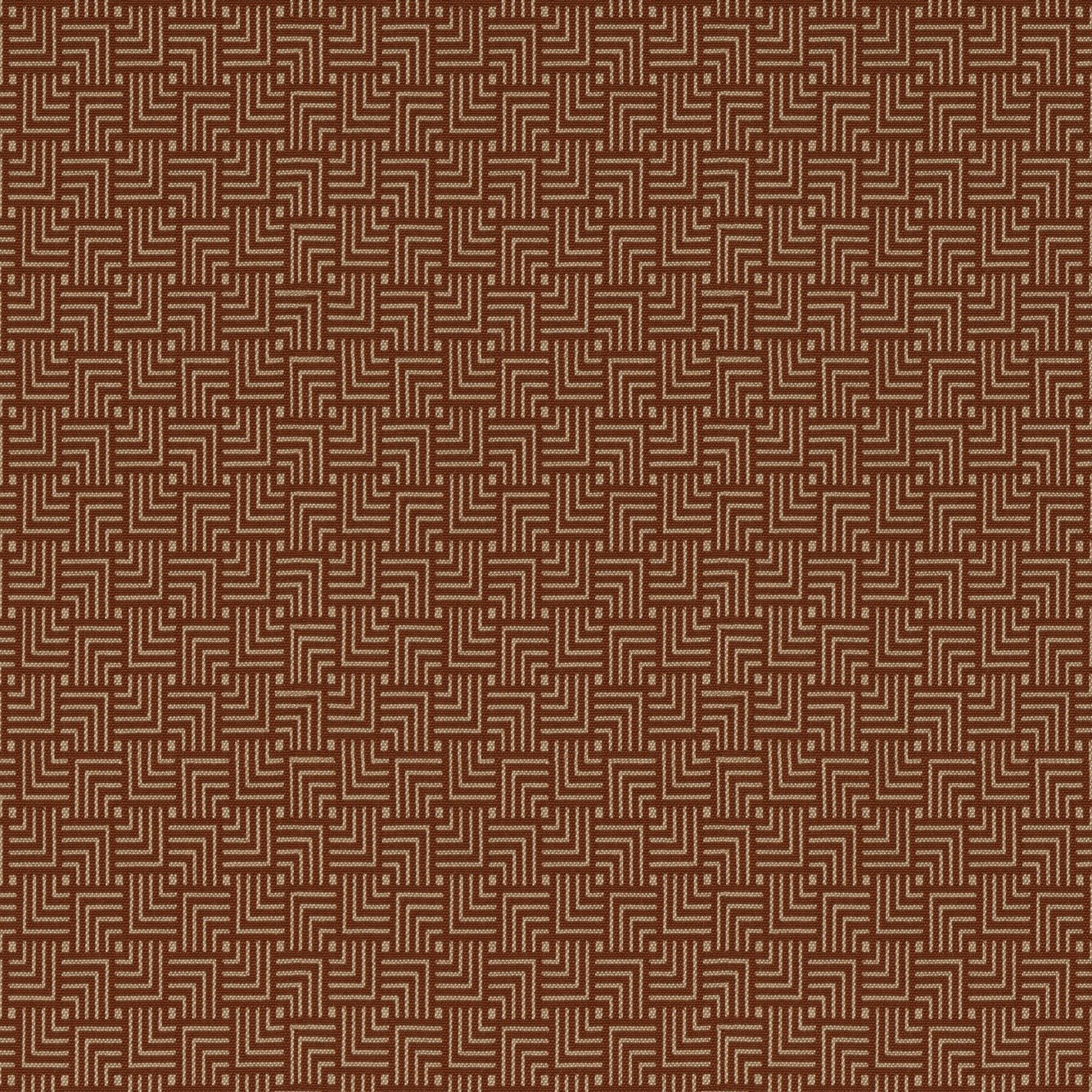 Sample of Tempotest Home Metro Terracotta 52007-8 Pillars Collection Upholstery Fabric