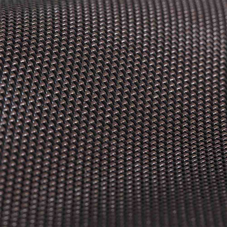 Sample of Textilene 90 Black / Brown T18DCT028 96 inch Shade / Mesh Fabric