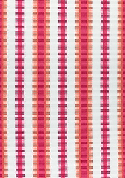Thibaut Samba Stripe Magenta and Coral W74666 Festival Collection Upholstery Fabric