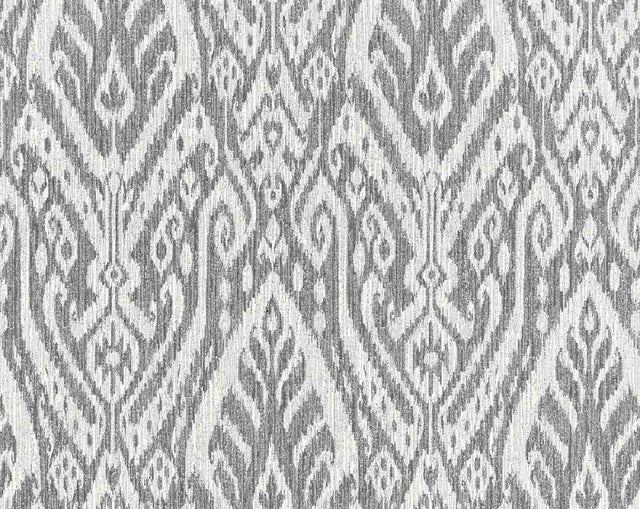 Scalamandre Borneo Ikat Smoke SC 000227196 Isola Collection Upholstery Fabric