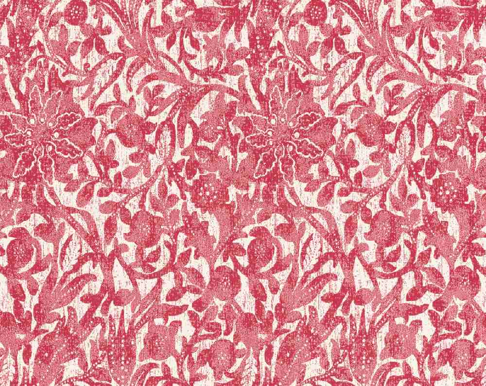 Scalamandre Bali Floral Hibiscus SC 000527195 Isola Collection Upholstery Fabric