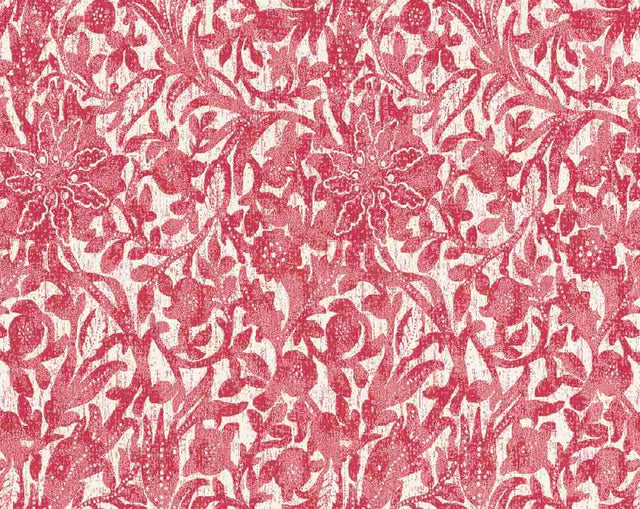 Scalamandre Bali Floral Hibiscus SC 000527195 Isola Collection Upholstery Fabric
