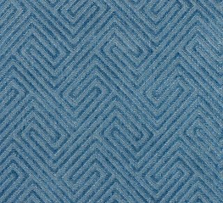 Scalamandre Meander Velvet Denim SC 000127060 Endless Summer Collection Upholstery Fabric