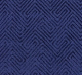 Scalamandre Meander Velvet Navy SC 000427060 Endless Summer Collection Upholstery Fabric