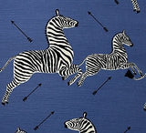 Scalamandre Zebras Denim SC 000536378 Zebras Collection Upholstery Fabric