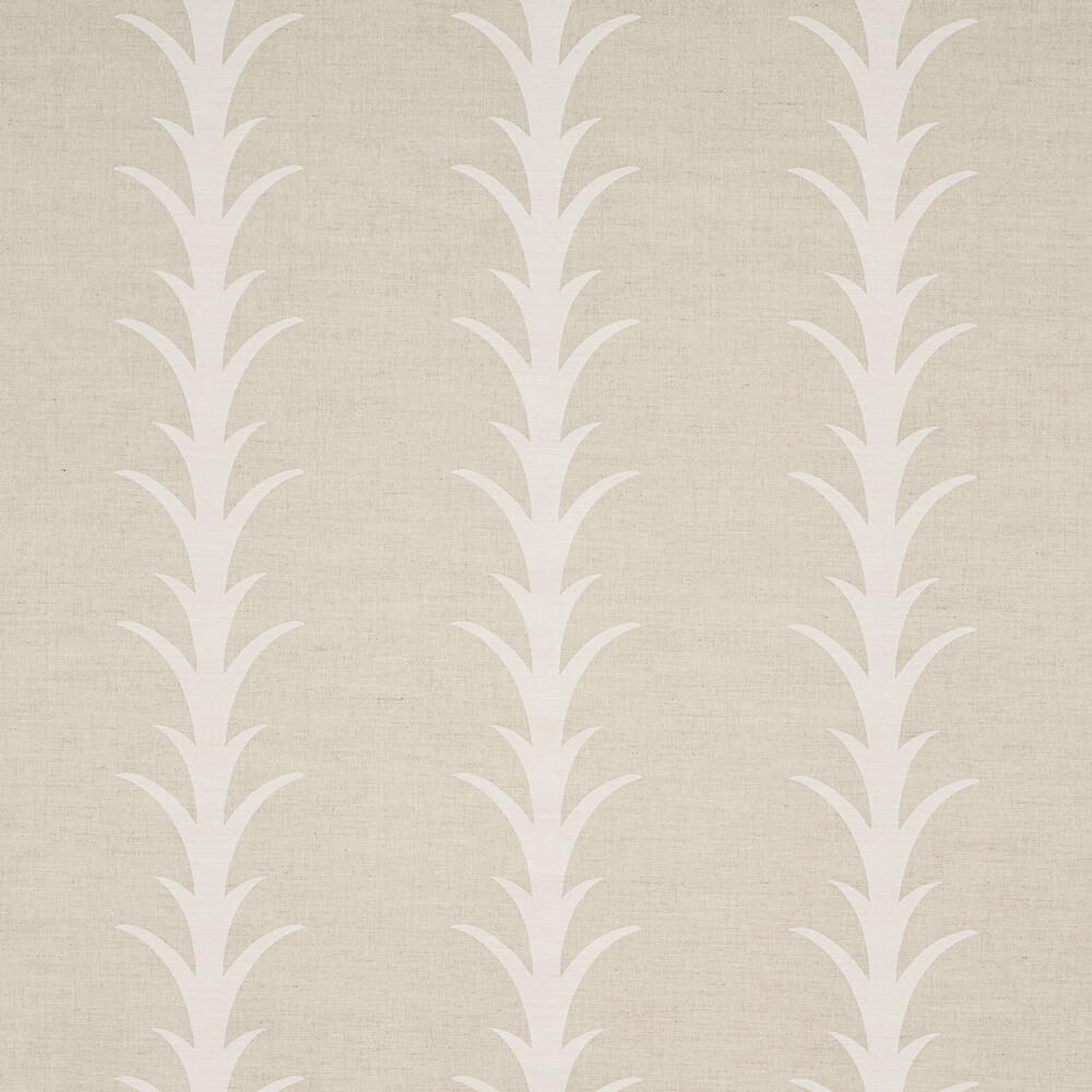 Schumacher Acanthus Stripe Natural 177636 Moon River Collection Indoor Upholstery Fabric