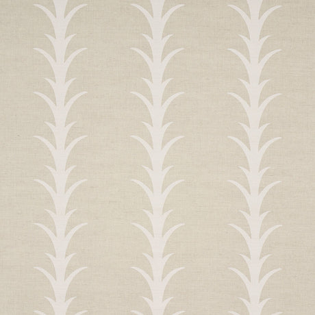 Schumacher Acanthus Stripe Natural 177636 Moon River Collection Indoor Upholstery Fabric