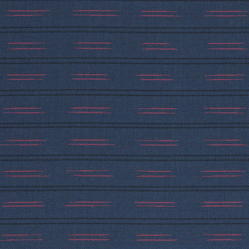 Schumacher Ainsley Stripe Navy 78581 Indoor / Outdoor Prints and Wovens Collection Upholstery Fabric