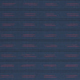 Schumacher Ainsley Stripe Navy 78581 Indoor / Outdoor Prints and Wovens Collection Upholstery Fabric