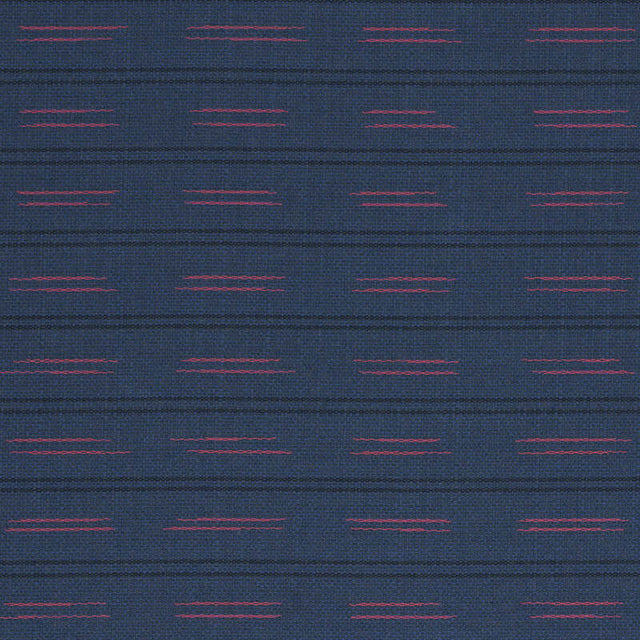 Schumacher Ainsley Stripe Navy 78581 Indoor / Outdoor Prints and Wovens Collection Upholstery Fabric