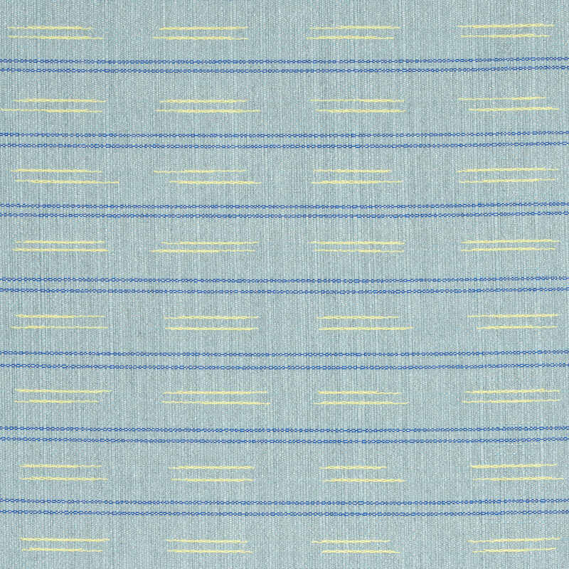 Schumacher Ainsley Stripe Sky 78580 Indoor / Outdoor Prints and Wovens Collection Upholstery Fabric