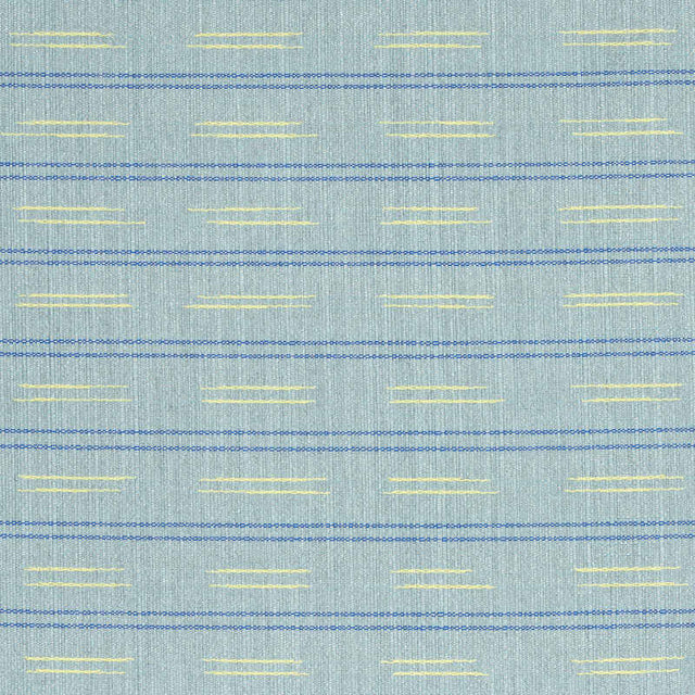 Schumacher Ainsley Stripe Sky 78580 Indoor / Outdoor Prints and Wovens Collection Upholstery Fabric
