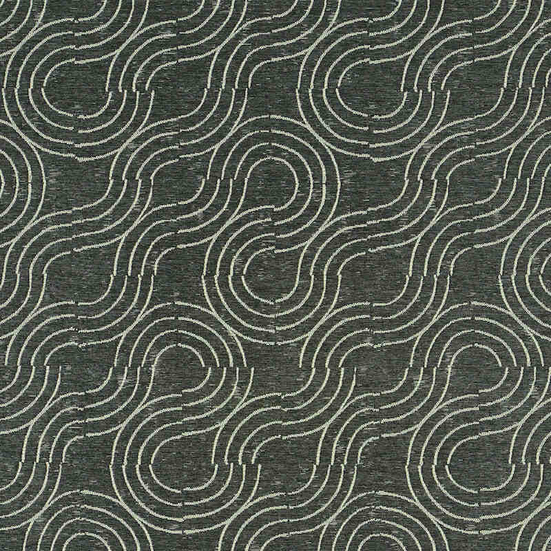 Schumacher Alma  Carbon 79400 Indoor / Outdoor Prints and Wovens Collection Upholstery Fabric