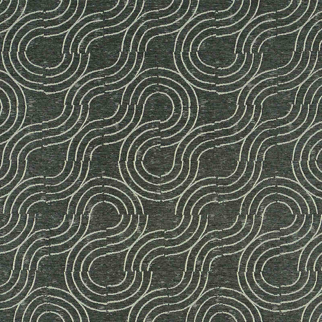 Schumacher Alma  Carbon 79400 Indoor / Outdoor Prints and Wovens Collection Upholstery Fabric