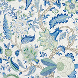 Schumacher Arborvitae Viridian and Blue 177372 Schumacher Classics Collection Indoor Upholstery Fabric