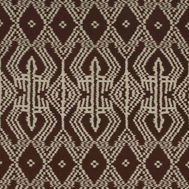 Schumacher Asaka Ikat Espresso 176093 Ikat Collection Indoor Upholstery Fabric