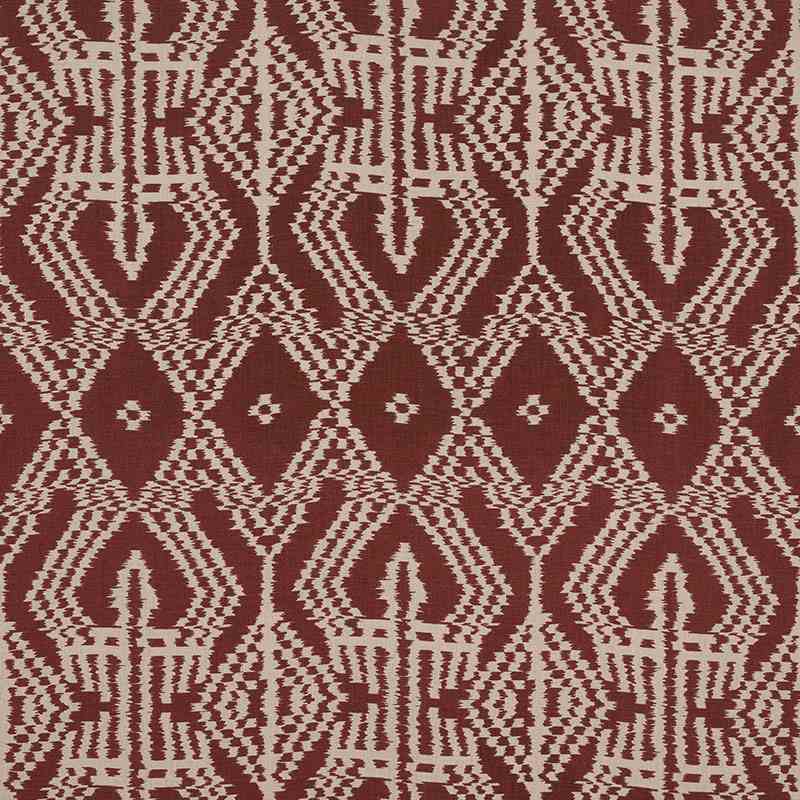 Schumacher Asaka Ikat Raisin 176092 Ikat Collection Indoor Upholstery Fabric