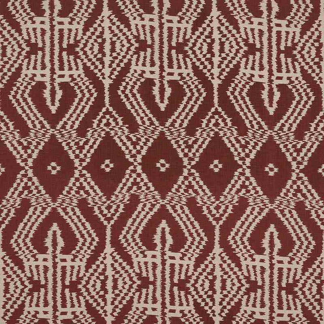 Schumacher Asaka Ikat Raisin 176092 Ikat Collection Indoor Upholstery Fabric
