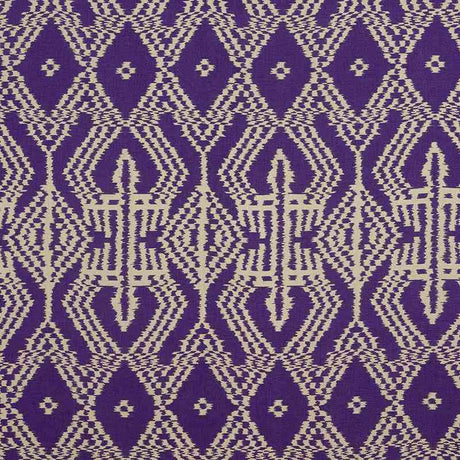 Schumacher Asaka Ikat Violet 176091 Ikat Collection Indoor Upholstery Fabric