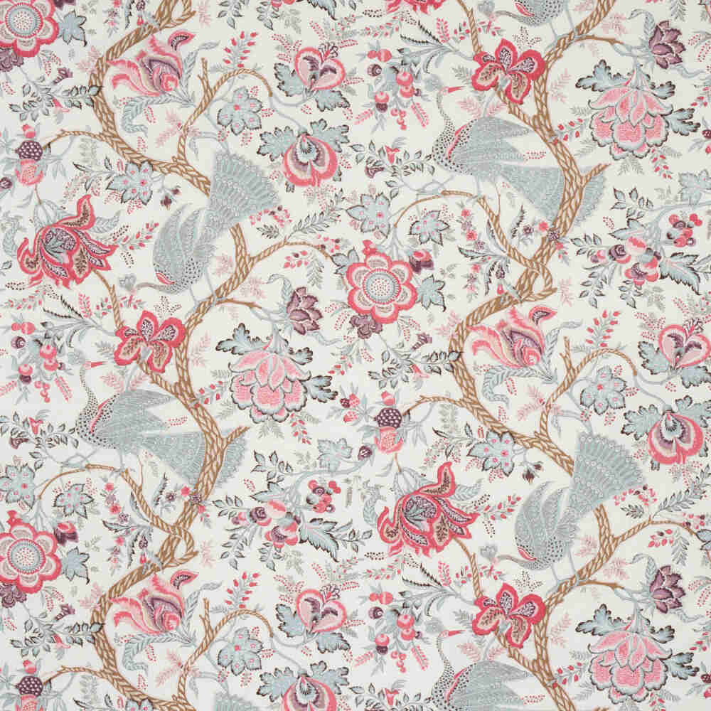 Schumacher Aveline Linen Rose 180051 Schumacher Classics Collection Indoor Upholstery Fabric