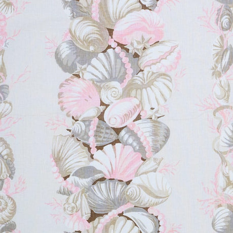 Schumacher Bedolina Chintz Pink and Natural 178781 Schumacher Classics Collection Indoor Upholstery Fabric
