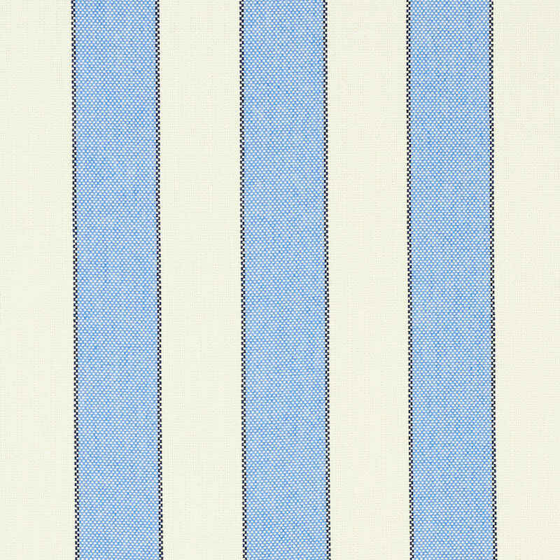 Schumacher Blumont Stripe  Blue 79050 Indoor / Outdoor Prints and Wovens Collection Upholstery Fabric