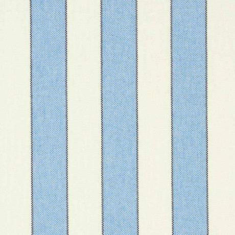 Schumacher Blumont Stripe  Blue 79050 Indoor / Outdoor Prints and Wovens Collection Upholstery Fabric