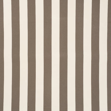 Schumacher Cabana Stripe Taupe 71754 Indoor / Outdoor Prints and Wovens Collection Upholstery Fabric