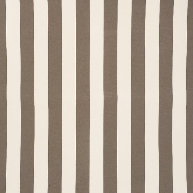 Schumacher Cabana Stripe Taupe 71754 Indoor / Outdoor Prints and Wovens Collection Upholstery Fabric