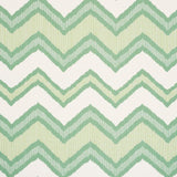 Schumacher Chevron Ikat Green 72631 Ikat Collection Indoor Upholstery Fabric