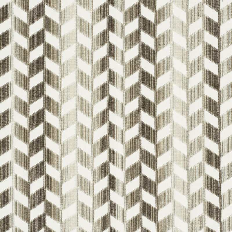 Schumacher Chevron Strie Velvet Stone 72810 Cut and Patterned Velvets Collection Indoor Upholstery Fabric