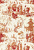 View fabric To Buy: Schumacher Chinois Creme & Red 168276 Schumacher Classics Collection Indoor Upholstery Fabric