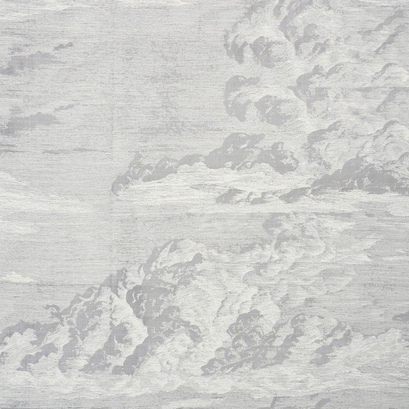 Schumacher Cloud Toile Fog 177002 Schumacher Classics Collection Indoor Upholstery Fabric