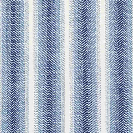 Schumacher Colada Stripe Blue 76660 Indoor / Outdoor Linen Collection Upholstery Fabric