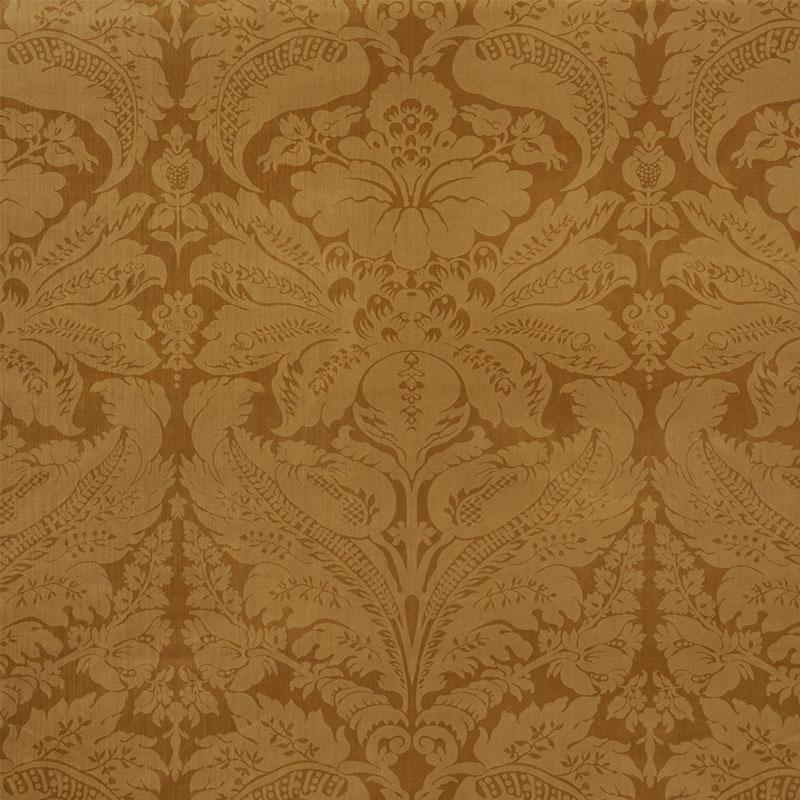 Schumacher Cordwain Velvet Gold 73953 Cut and Patterned Velvets Collection Indoor Upholstery Fabric