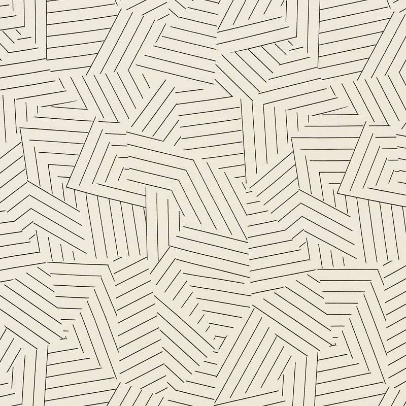 Schumacher Deconstructed Stripe II Black 176700 Indoor / Outdoor Prints and Wovens Collection Upholstery Fabric