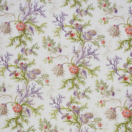 Schumacher Del Tesoro Purple and Coral 178762 Schumacher Classics Collection Indoor Upholstery Fabric