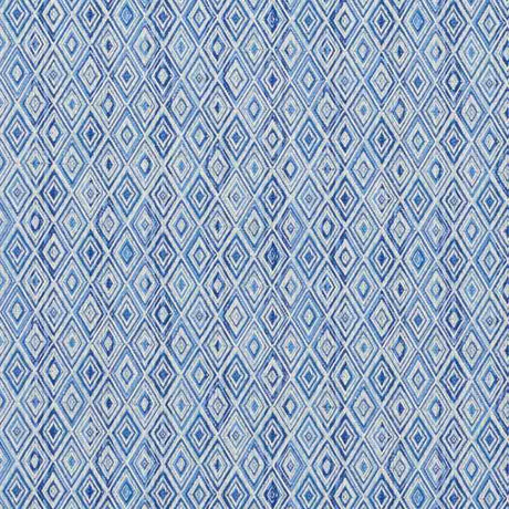 Schumacher Diamond Strie Blue 75921 Indoor / Outdoor Prints and Wovens Collection Upholstery Fabric