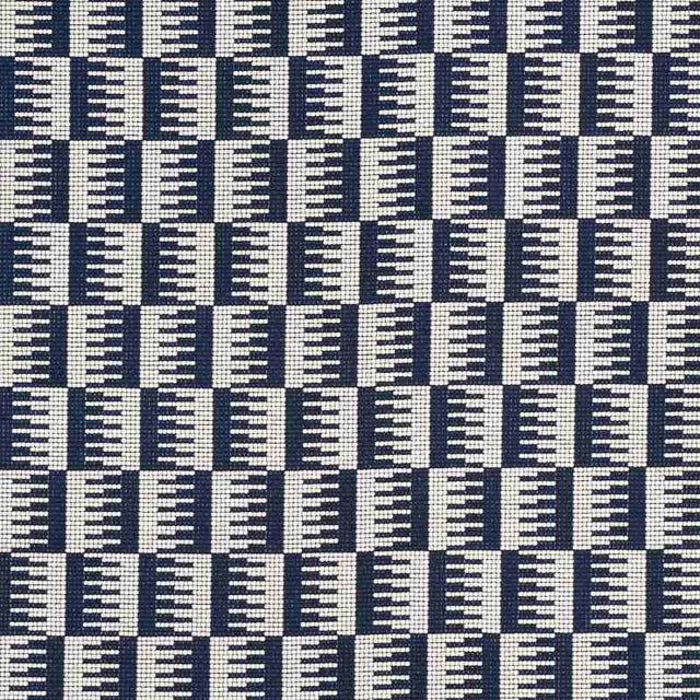 Schumacher Dovetail Navy 73320 Indoor / Outdoor Prints and Wovens Collection Upholstery Fabric