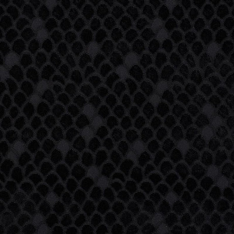 Schumacher Esther Velvet Onyx 72773 Cut and Patterned Velvets Collection Indoor Upholstery Fabric