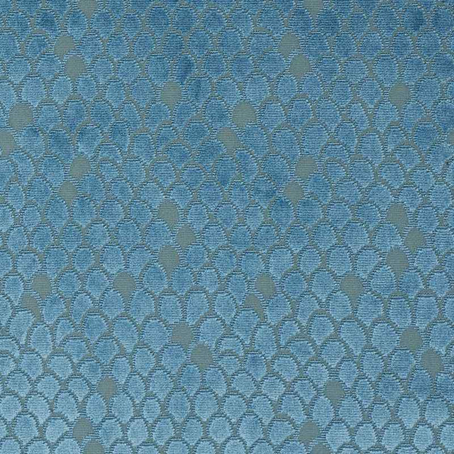 Schumacher Esther Velvet Peacock 72772 Cut and Patterned Velvets Collection Indoor Upholstery Fabric