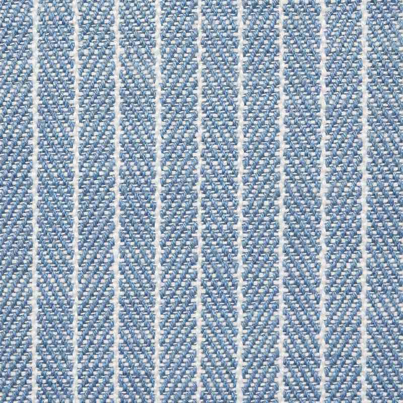 Schumacher Garter Stripe Sky 76671 Indoor / Outdoor Linen Collection Upholstery Fabric