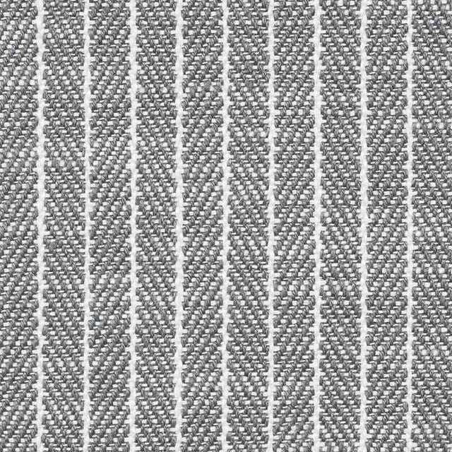 Schumacher Garter Stripe Slate 76673 Indoor / Outdoor Linen Collection Upholstery Fabric