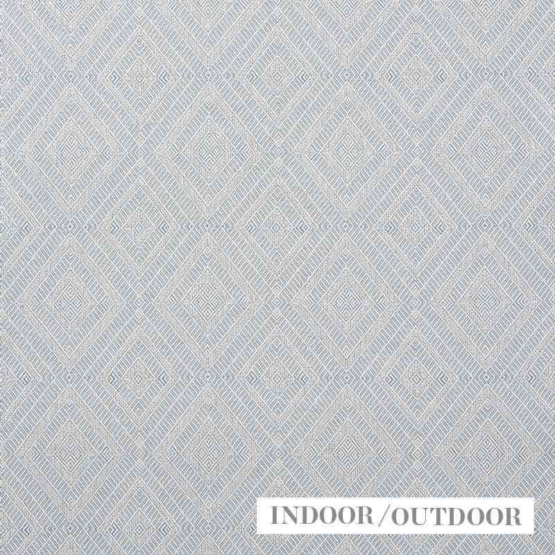 Schumacher Geometric Weave Chambray 73863 Indoor / Outdoor Linen Collection Upholstery Fabric