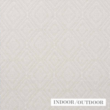 Schumacher Geometric Weave Natural 73861 Indoor / Outdoor Linen Collection Upholstery Fabric