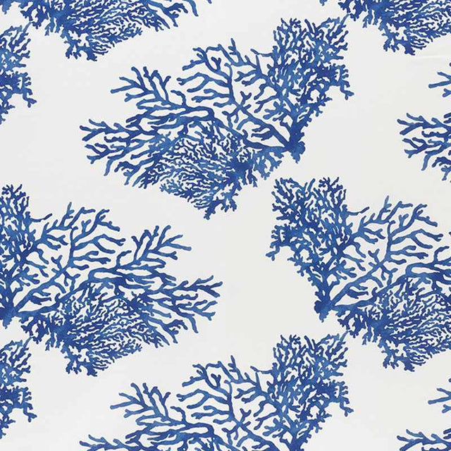 Schumacher Great Barrier Reef II Indigo 178290 Indoor / Outdoor Prints and Wovens Collection Upholstery Fabric