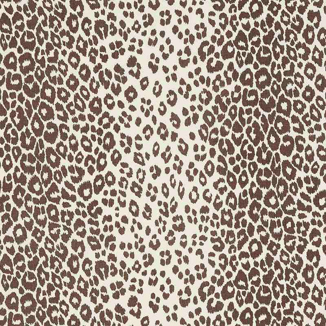 Schumacher Iconic Leopard Brown 176450 Schumacher Classics Collection Indoor Upholstery Fabric